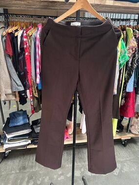 Women's Brown Boot Cut Dress Pants
